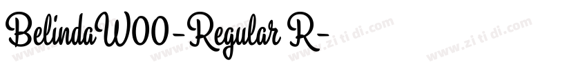 BelindaW00-Regular R字体转换